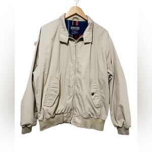 Lands’End zip Collared Polyester & Cotton Men’s Jacket Size Large